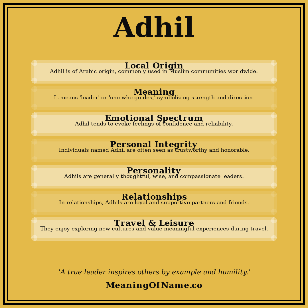 Adhil name meaning poster