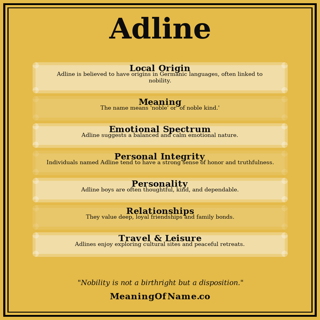 Adline name meaning poster