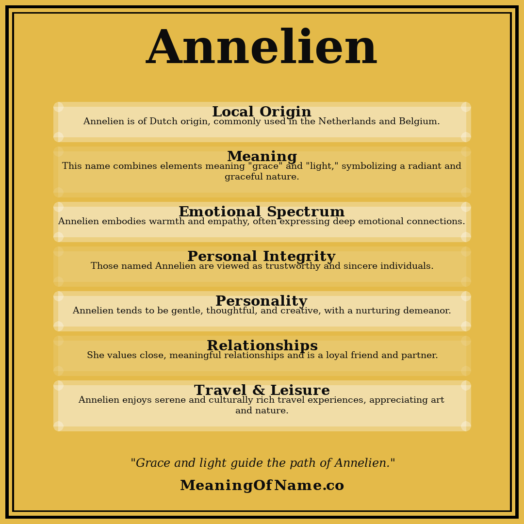 Annelien name meaning poster