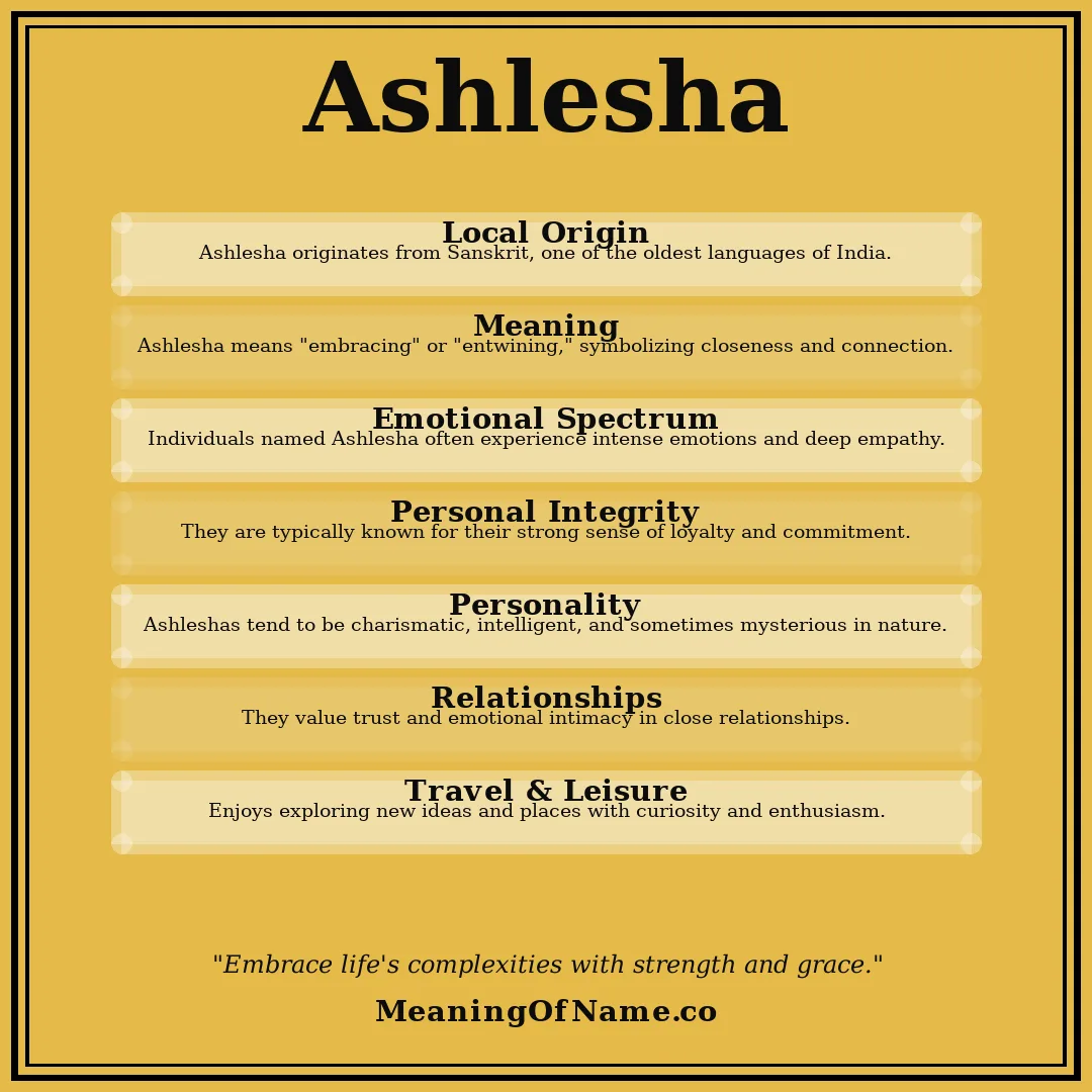 Ashlesha name meaning poster