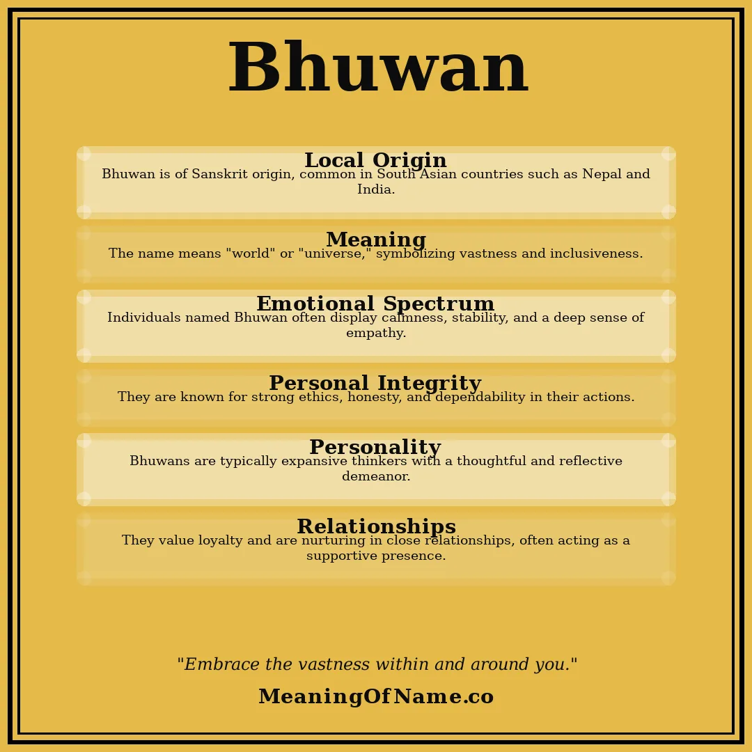 Bhuwan name meaning poster