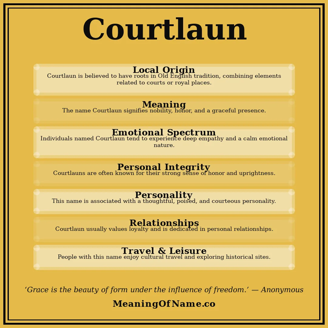 Courtlaun name meaning poster