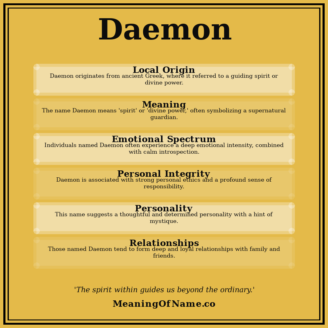 Daemon name meaning poster