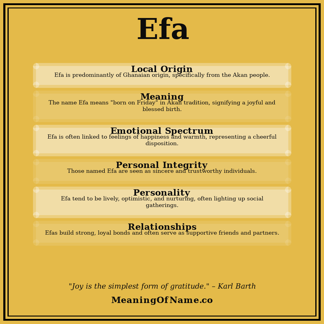 Efa name meaning poster