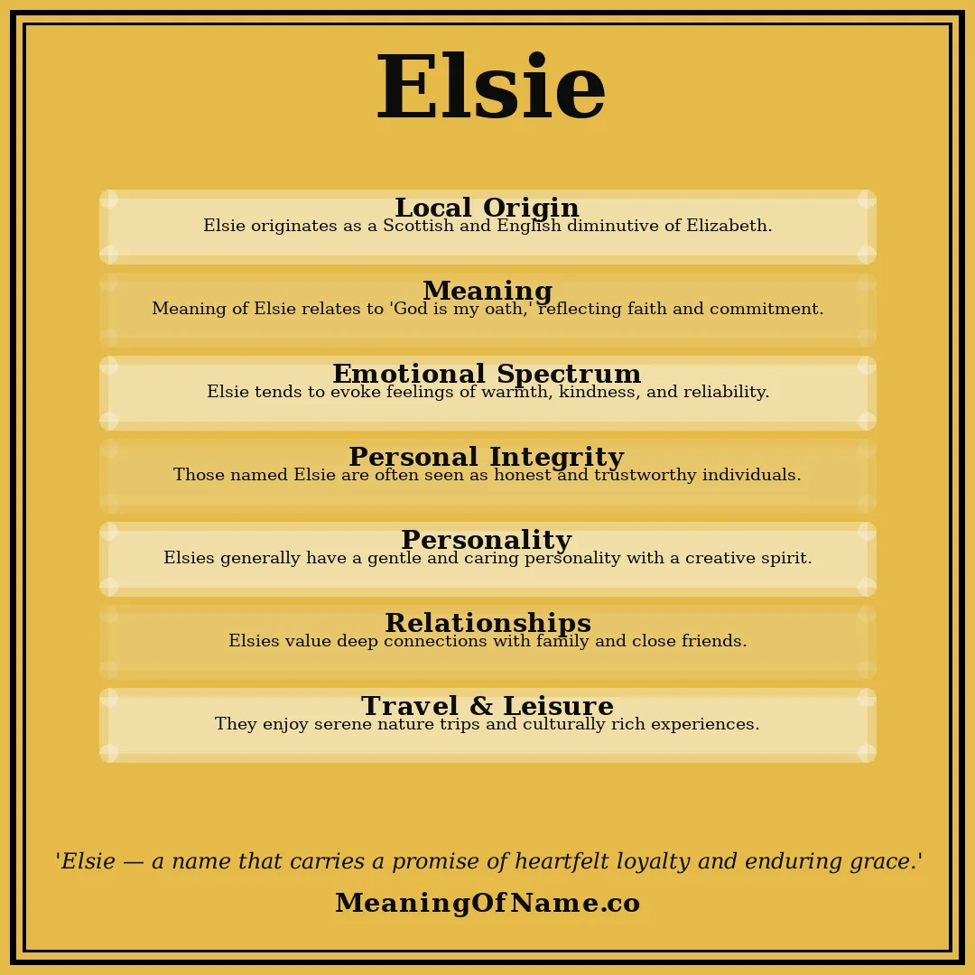 Elsie name meaning poster