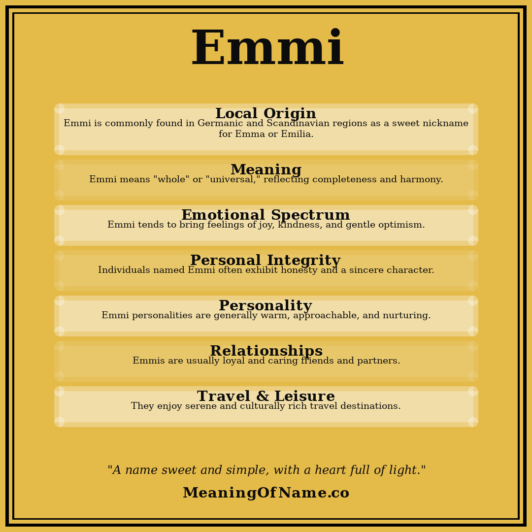 Emmi name meaning poster
