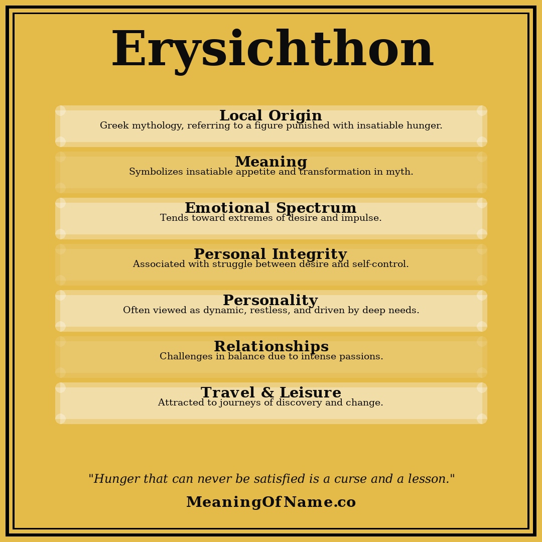 Erysichthon name meaning poster