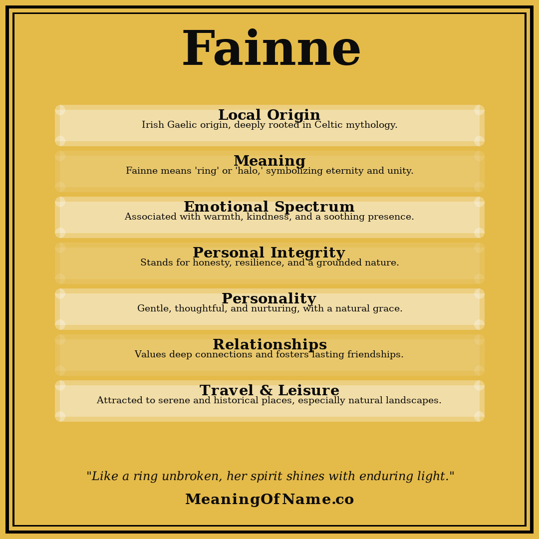 Fainne name meaning poster