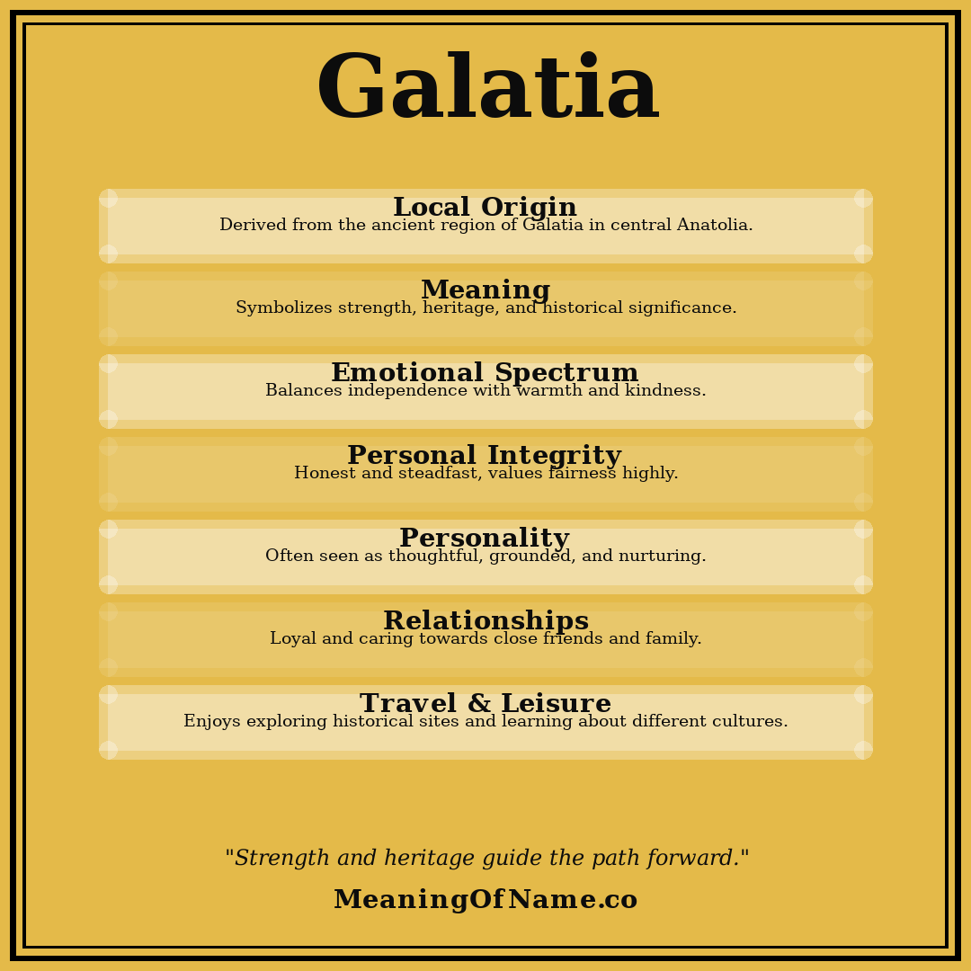 Galatia name meaning poster