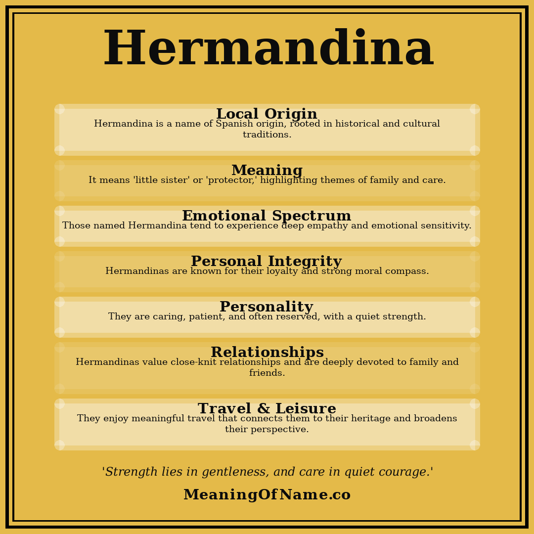 Hermandina name meaning poster
