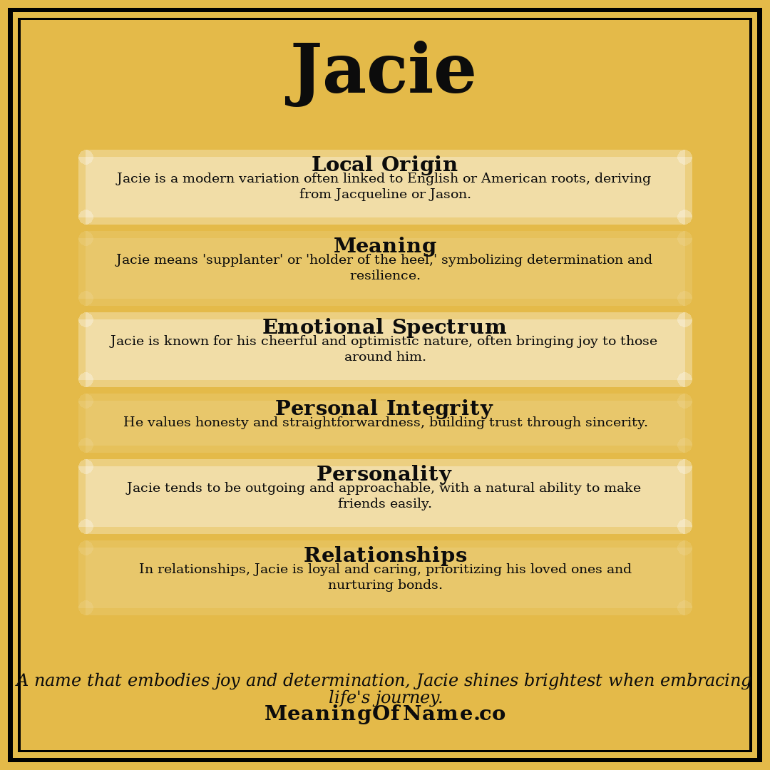 Jacie name meaning poster