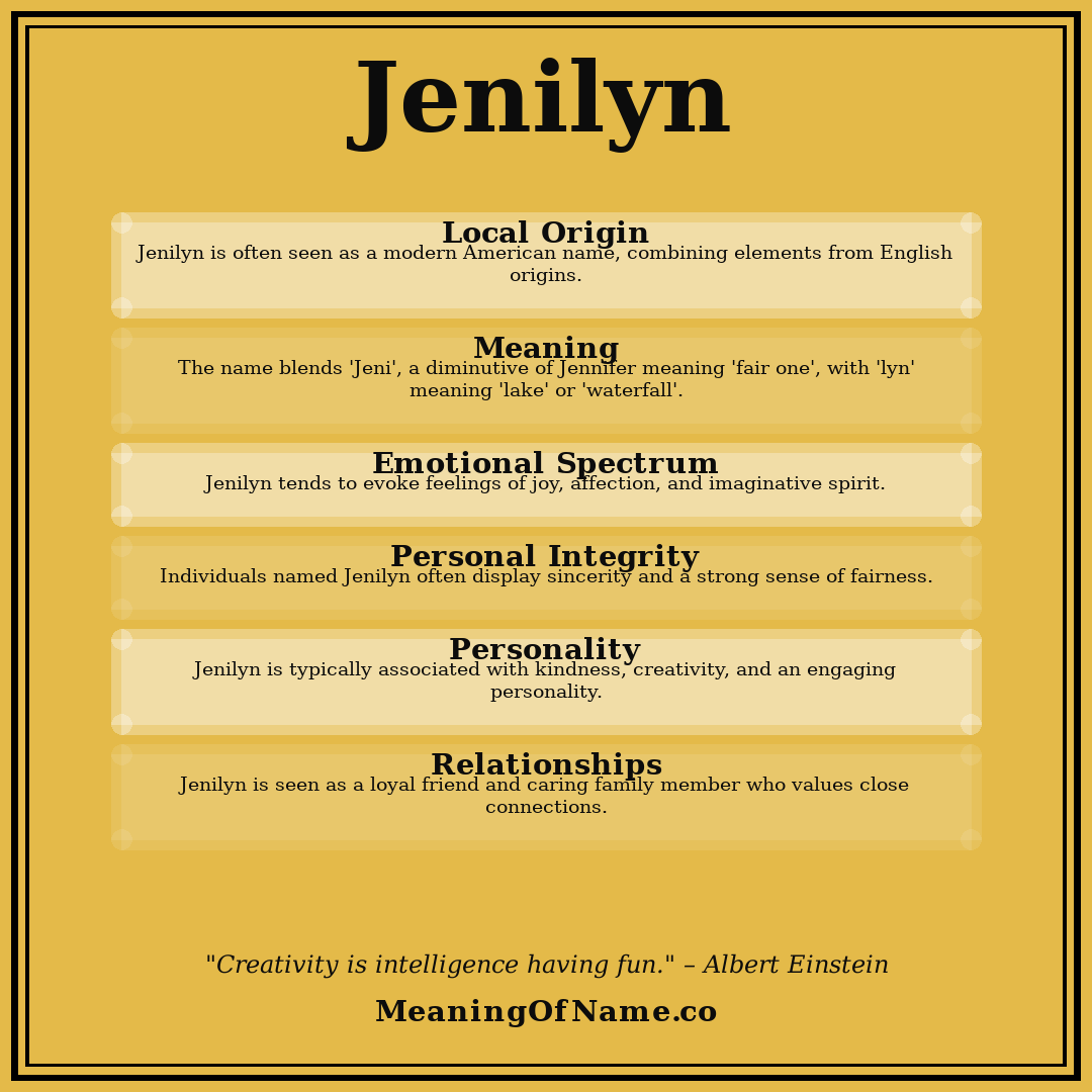 Jenilyn name meaning poster