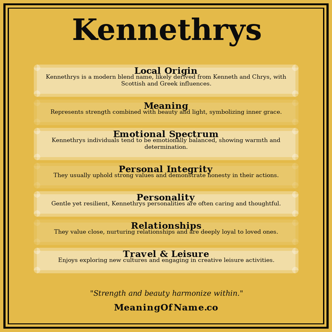 Kennethrys name meaning poster