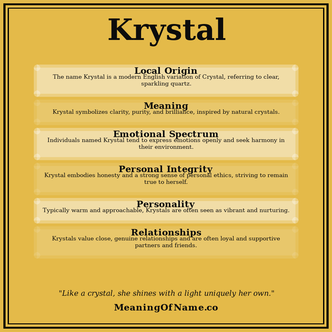 Krystal name meaning poster