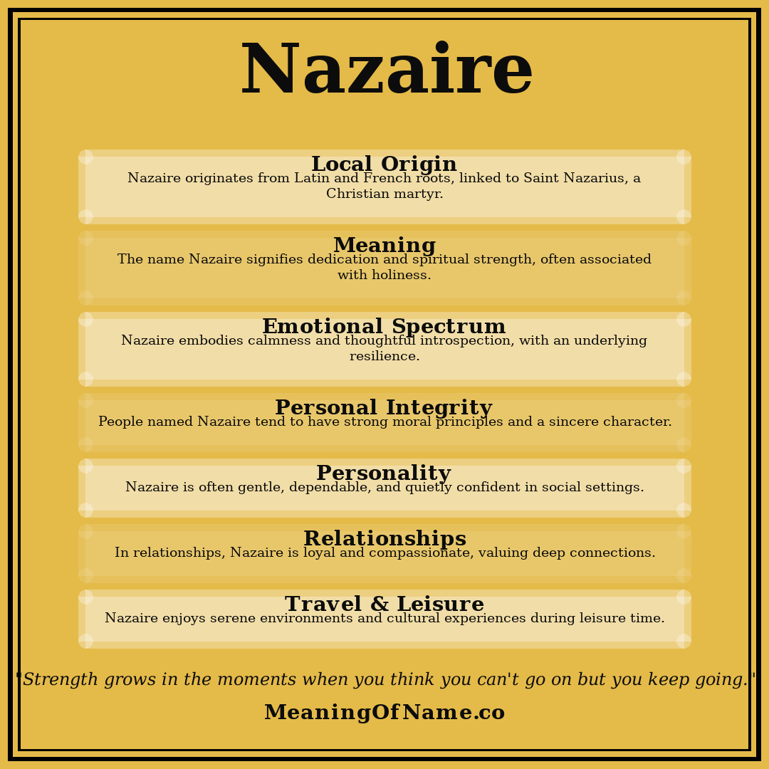 Nazaire name meaning poster