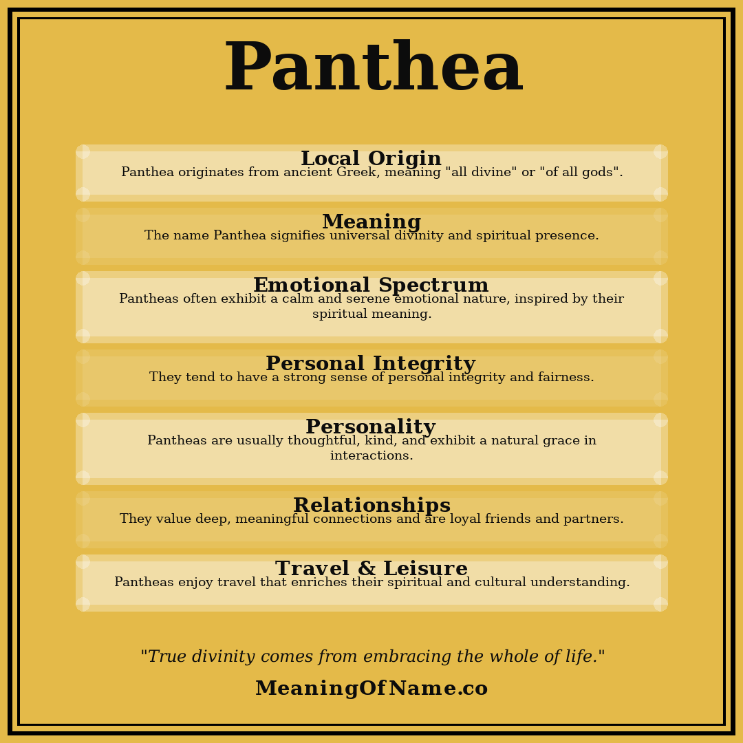 Panthea name meaning poster