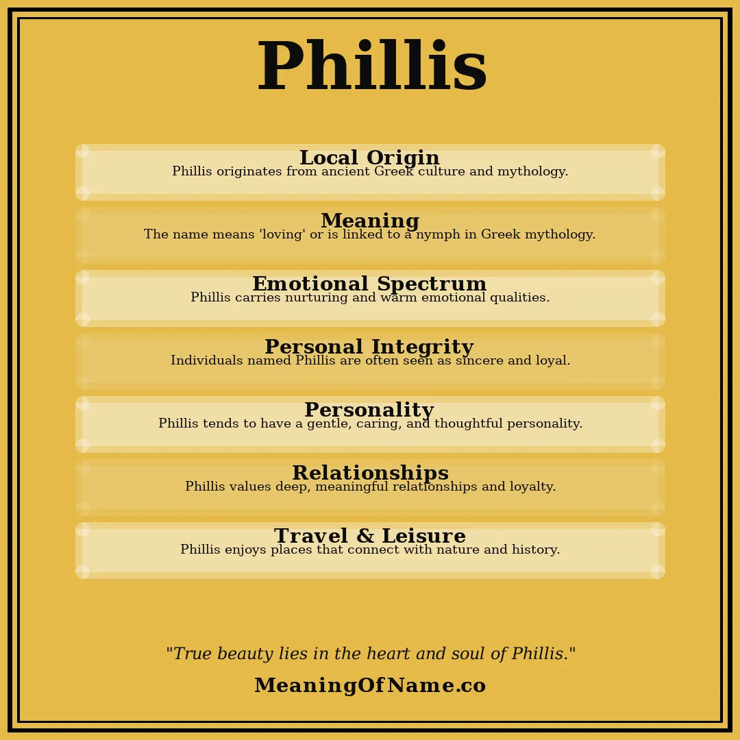 Phillis name meaning poster