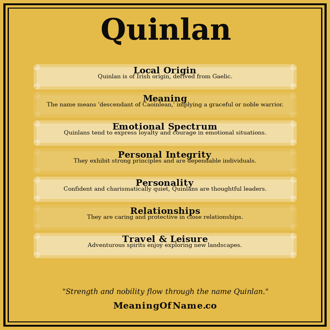 Quinlan name meaning poster