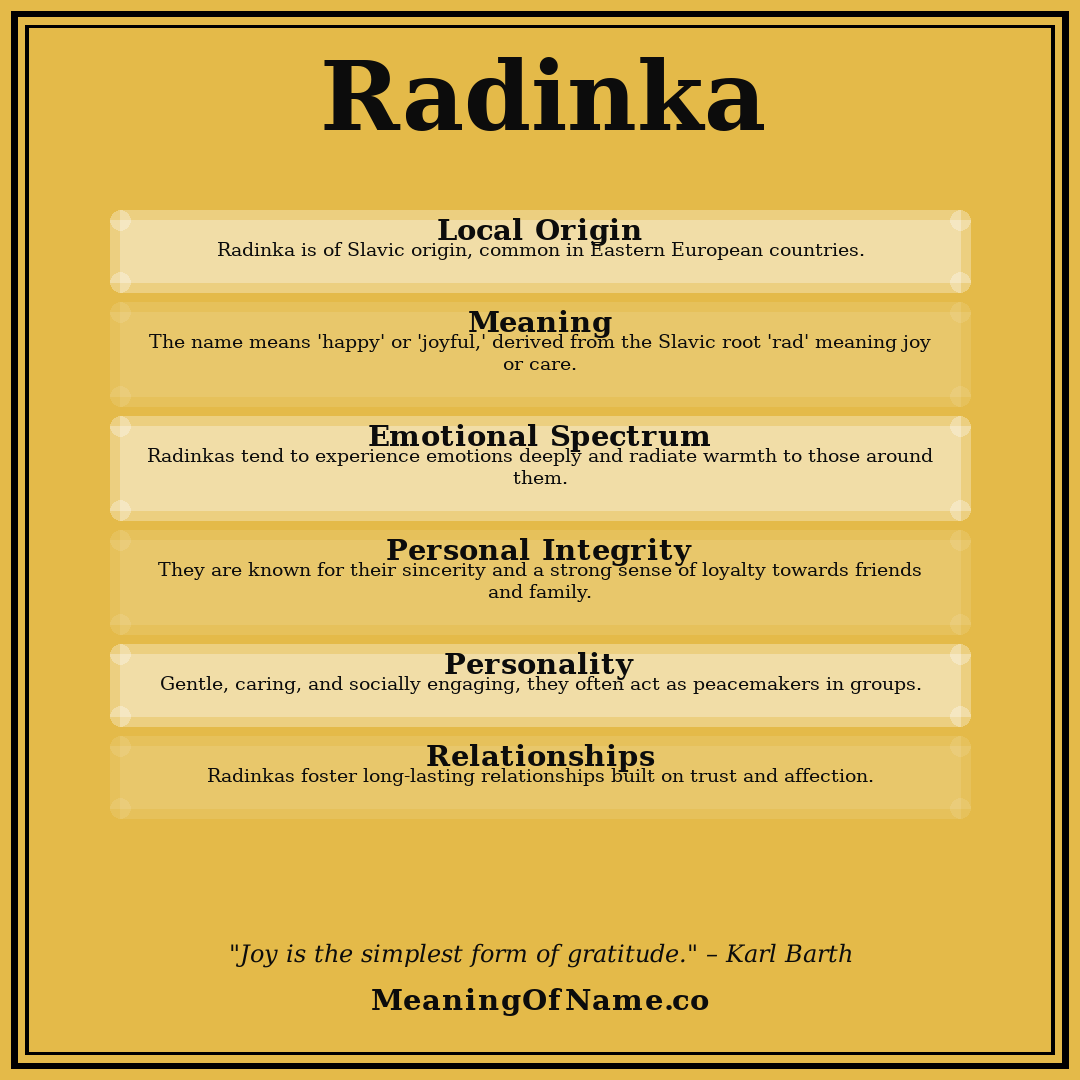 Radinka name meaning poster