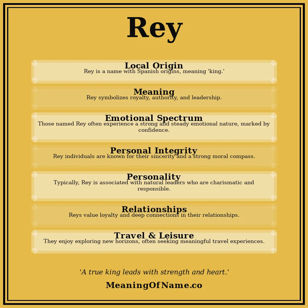 Rey name meaning poster