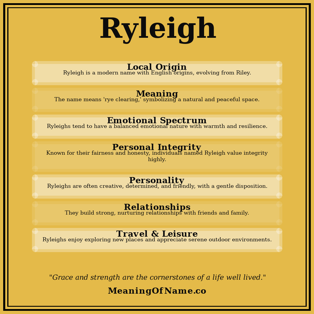 Ryleigh name meaning poster