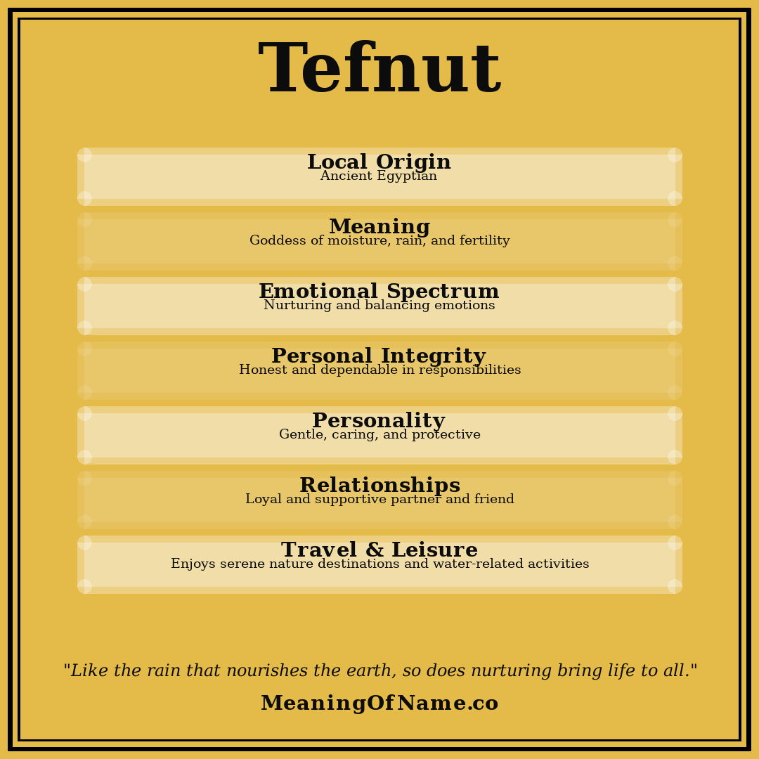 Tefnut name meaning poster