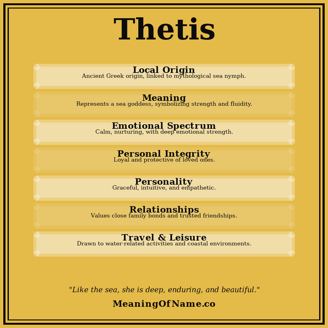 Thetis name meaning poster